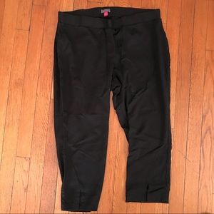 vince camuto black split hem pants